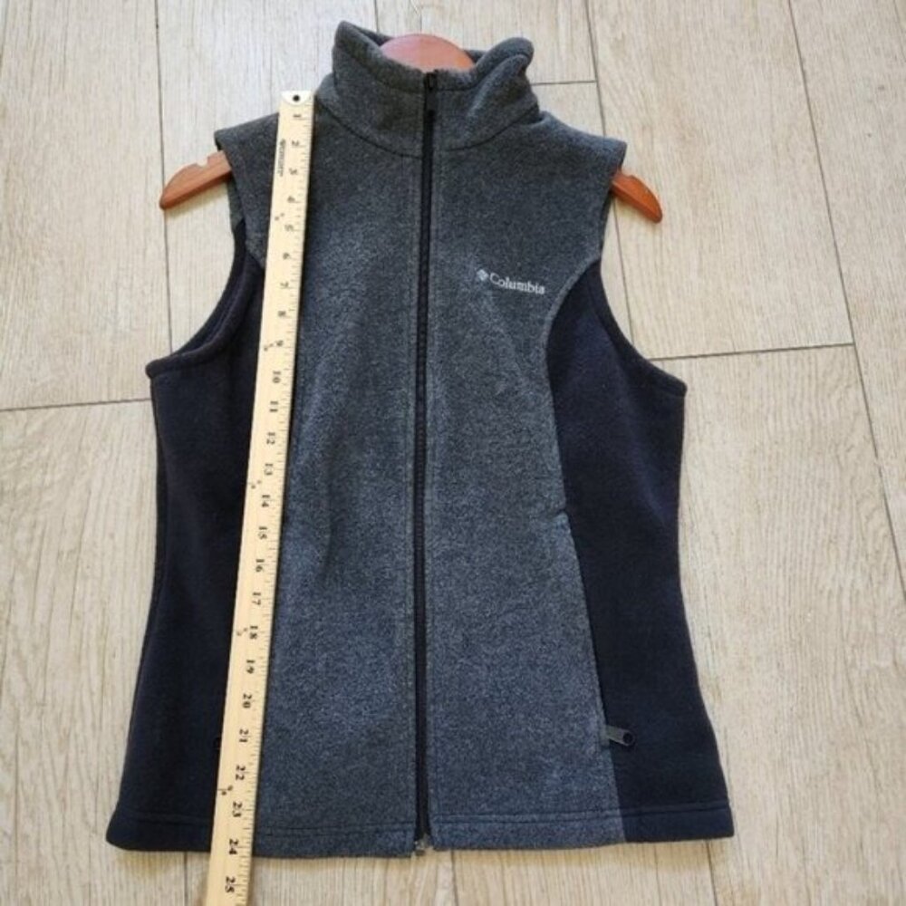 Columbia Women's grey/black Fleece Vest size Small - Picture 8 of 11